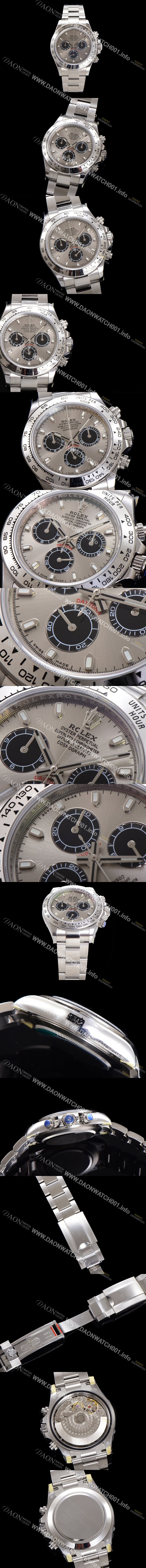 레플리카 [로렉스] 남성용 코스모그래프 데이토나 m116509-0072 40mm 크로노그래프 7750 오토매틱 무브먼트 그레이 다이얼 rol5344