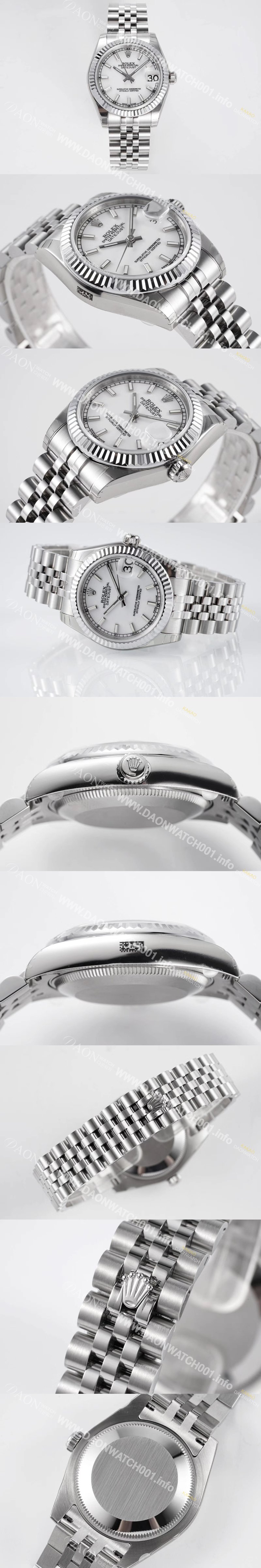 레플리카 [로렉스] 여성용 데이져스트 178274 플루티드 31mm 쥬빌레 오토매틱 2236타입 화이트 다이얼 rol5436