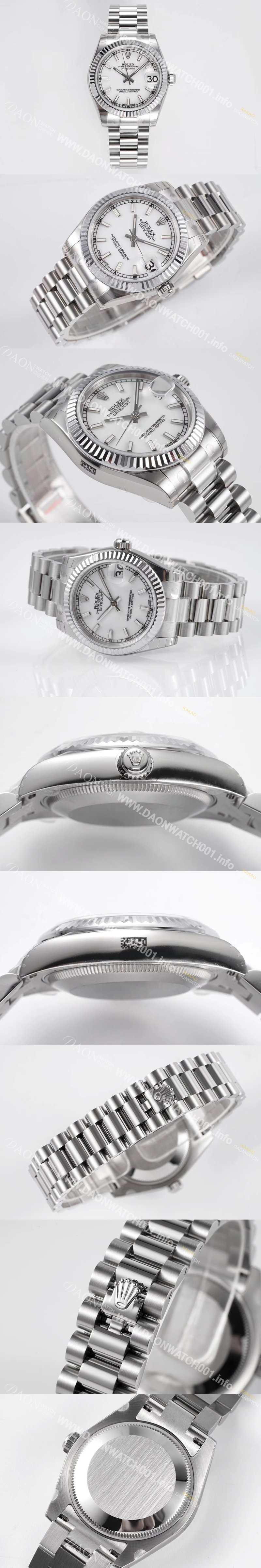 레플리카 [로렉스] 여성용 데이져스트 178274 플루티드 31mm 오이스터 오토매틱 2236타입 화이트 다이얼 rol5441