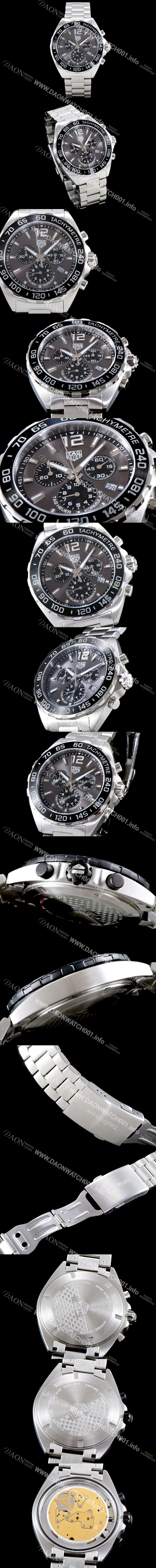 레플리카 [태그호이어] 남성용 칼리버 포뮬러 크로노 그래프 스위스 쿼츠 그레이다이얼 TAG0400