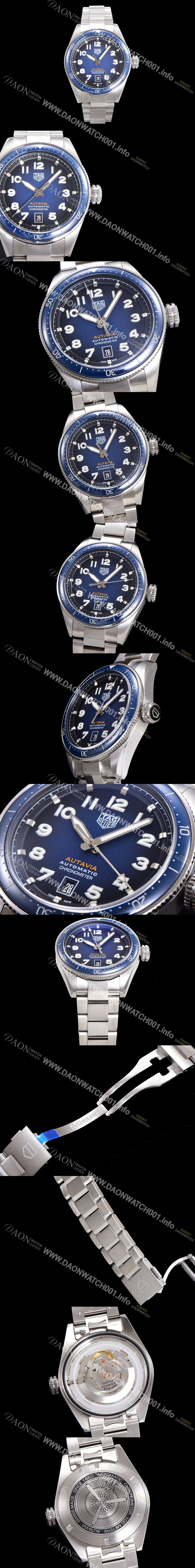 레플리카 [태그호이어] 남성용 오타비아 WBE5116 베스트에디션 오토매틱 42미리 블루다이얼 TAG73814