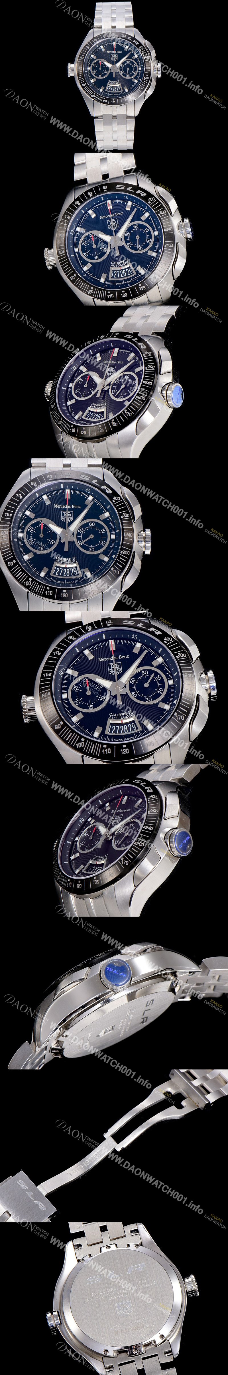 레플리카 [태그호이어] 남성용 PVD 타키메터 베젤 오토매틱 45미리 블랙다이얼 TAG73868