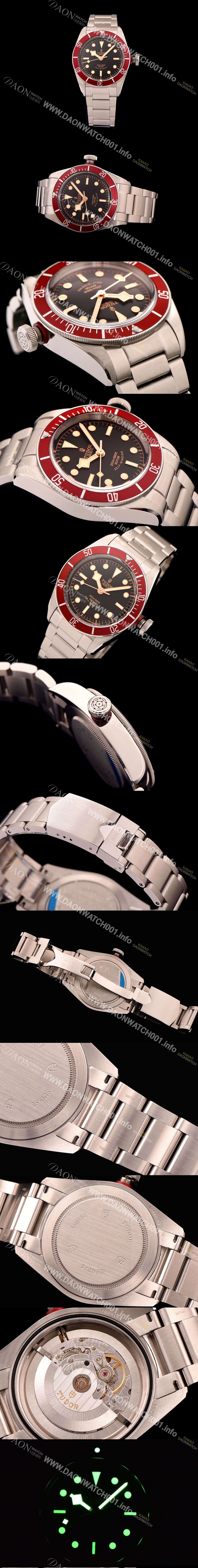 레플리카 [튜더] 남성용 헤리티지 블랙베이 브레이슬릿 블랙다이얼 TUD4202