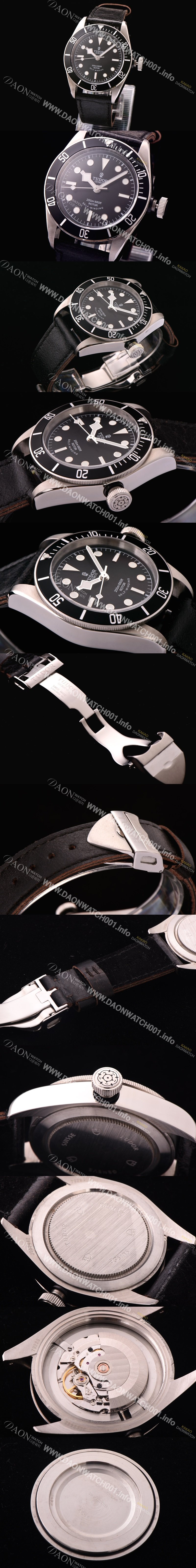 레플리카 [튜더] 남성용 헤리티지 블랙베이 브레이슬릿 블랙다이얼 TUD4200