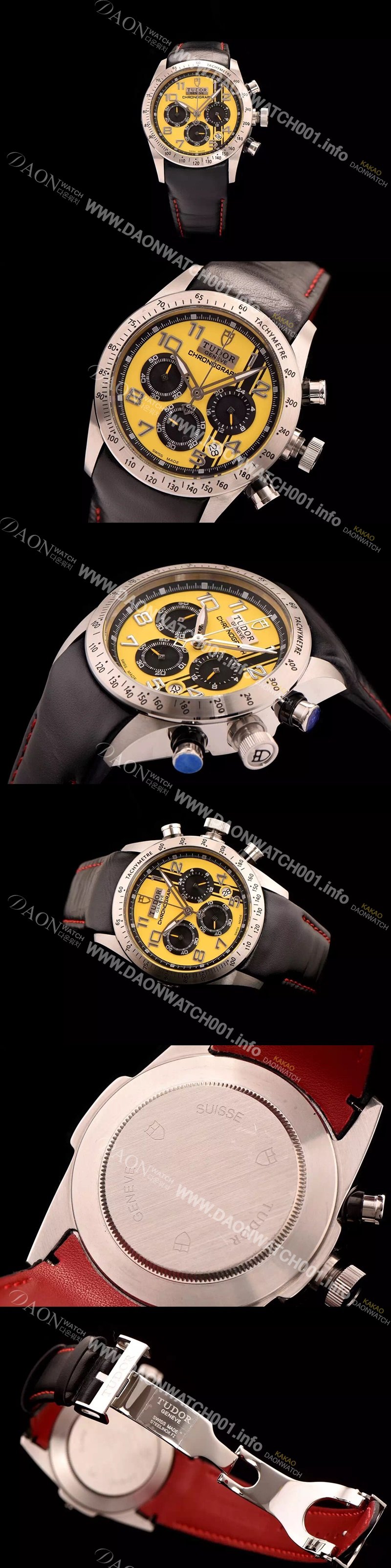 레플리카 [튜더] 남성용 스위스 ETA 쿼츠 옐루다이얼 TUD4200