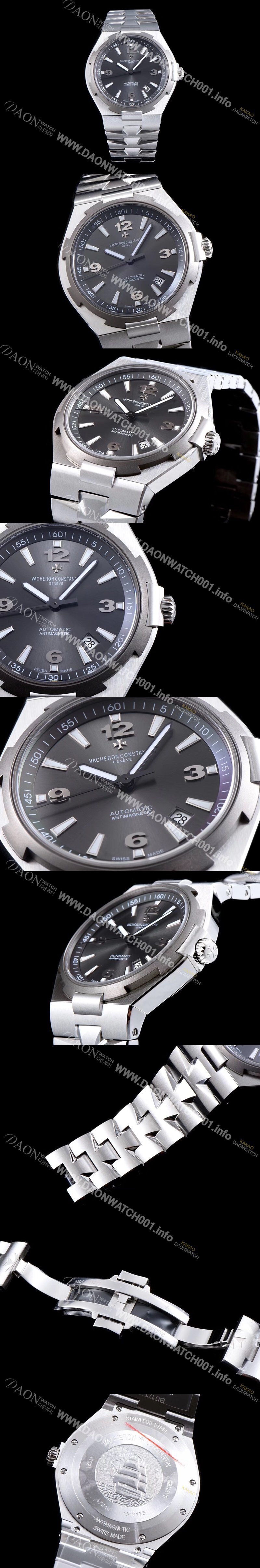 레플리카 [바쉐론콘스탄틴] 남성용 오버시즈 데이트 47040/000M-9500 최신 업그레이드 버전! 그레이 다이얼 오토매틱 무브먼트 VAC0201