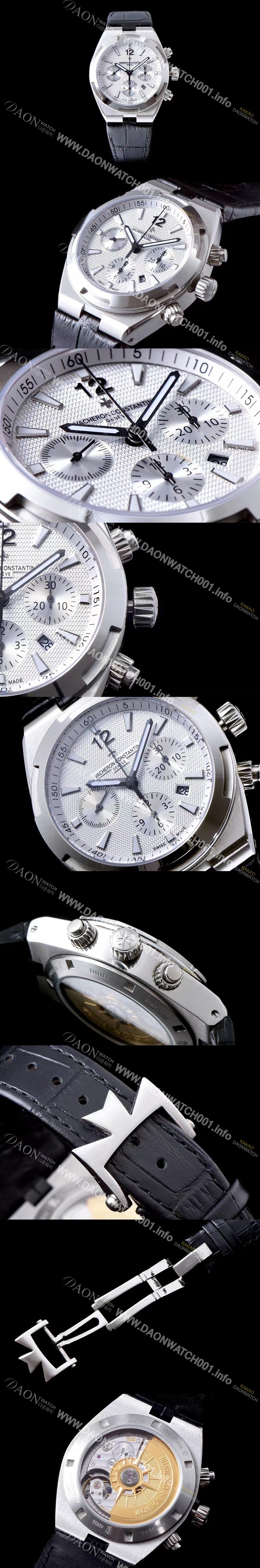 레플리카 [바쉐론콘스탄틴] 남성용 오버시즈 49150B01A-9095 컬럼 휠 크로노그래프 실버 텍스쳐 다이얼 오토매틱 무브먼트 VAC0240