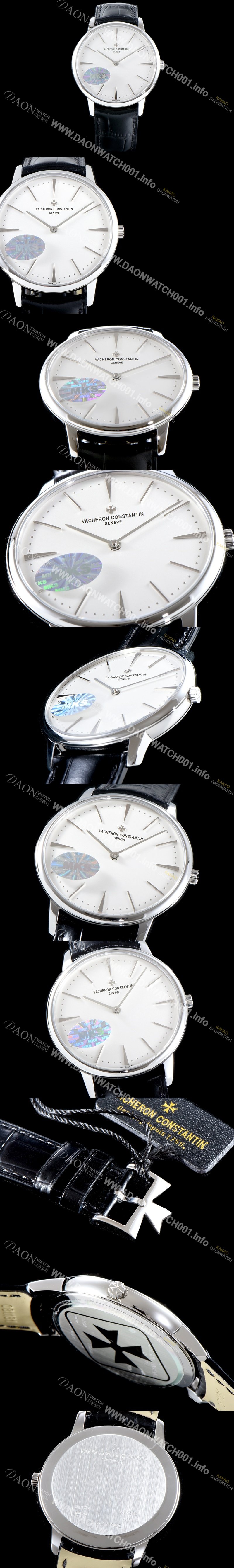 레플리카 [바쉐론콘스탄틴] 남성용 패트리모니 81180/000G-9117 매뉴얼 와인딩 클래식 타임온리 워치!! 화이트 다이얼 오토매틱 무브먼트 VAC0210
