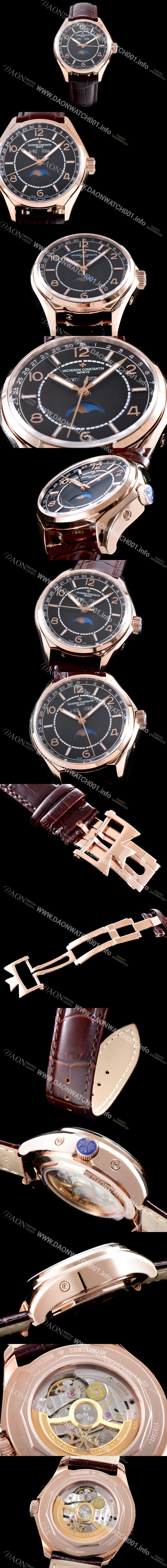 레플리카 [바쉐론콘스탄틴] 남성용 2019 SIHH신제품!! 피프티식스 4000E/000R-B438 컴플리트 캘린더 데이-데이트 문페이즈 블랙 다이얼 오토매틱 무브먼트 VAC0200