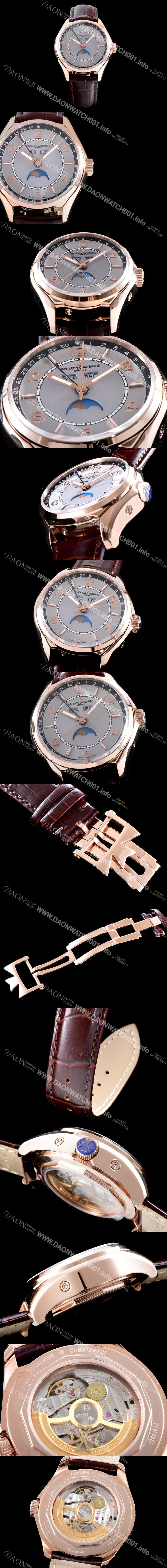 레플리카 [바쉐론콘스탄틴] 남성용 2019 SIHH신제품!! 피프티식스 4000E/000A-B439 컴플리트 캘린더 데이-데이트 문페이즈 그레이 다이얼 오토매틱 무브먼트 VAC0204