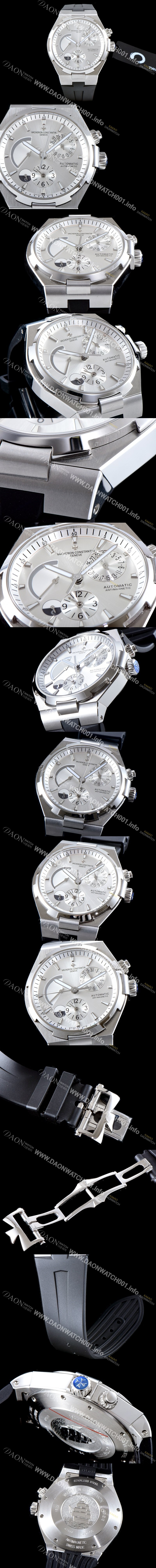 레플리카 [바쉐론콘스탄틴] 남성용 오버시즈 47450/B01A-9226 듀얼 타임 파워리저브 실버 다이얼 오토매틱 무브먼트 VAC0203