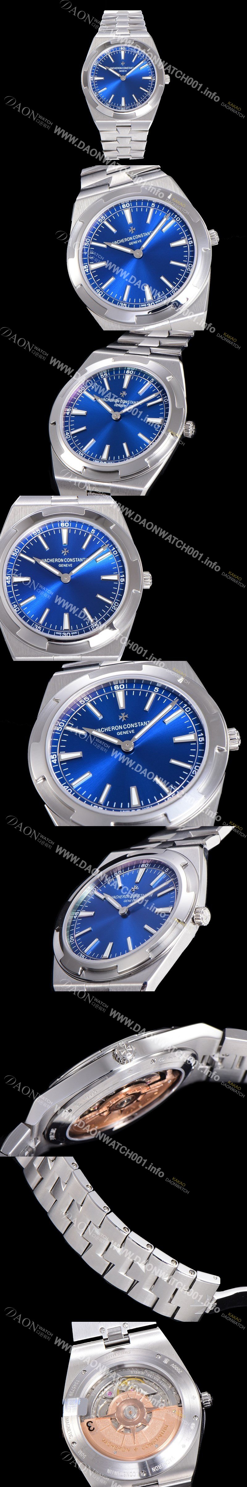 레플리카 [바쉐런콘스탄틴] 남성용 오버시즈 오토매틱 CAL.1120/1 메탈줄 40미리 블루다이얼 VAC73771