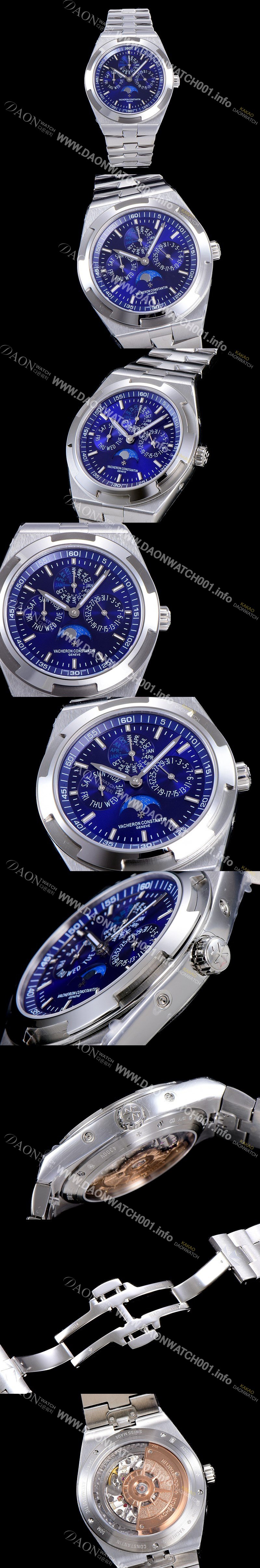 레플리카 [바쉐런 콘스탄틴] 남성용 오버시즈 4300V 오토매틱 1120QP/1타입 41.5미리 메탈케이스 블루다이얼 VAC73733