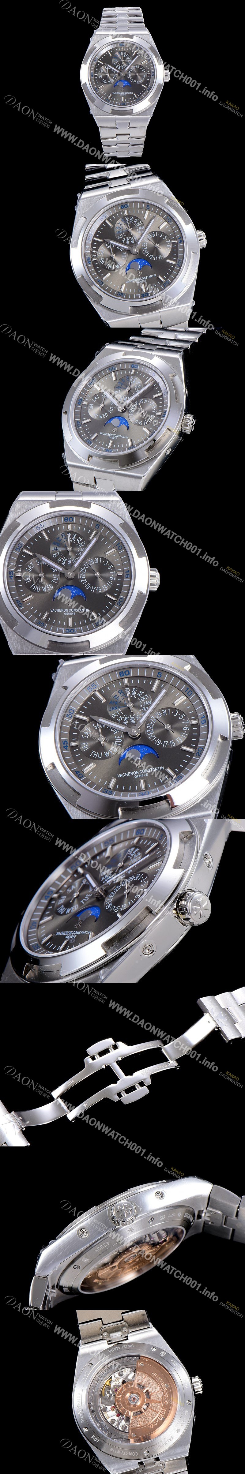 레플리카 [바쉐런 콘스탄틴] 남성용 오버시즈 4300V 오토매틱 1120QP/1타입 41.5미리 메탈케이스 그레이다이얼 VAC73744