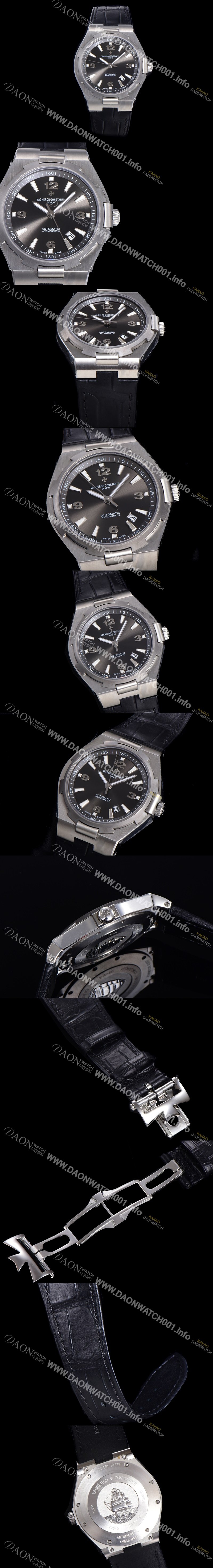 바쉐런 콘스탄틴 오버시즈 오토매틱 9015타입 42mm 남성용시계 가죽줄 블랙다이얼 vac031689162