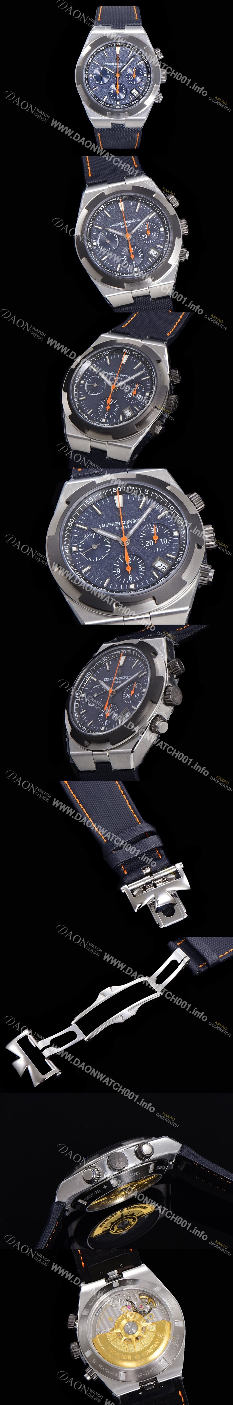 레플리카 [바쉐런콘스탄틴] 남성용 오버시즈 크로노그래프 42mm 오토매틱 5500S  그레이다이얼 vac9115