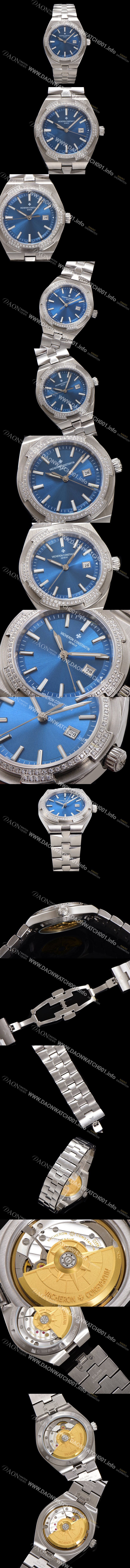 레플리카 [바쉐런 콘스탄틴] 여성용 오버시즈 4605V200A-B971 오토매틱 무브먼트 35mm 블루 다이얼 vac1141