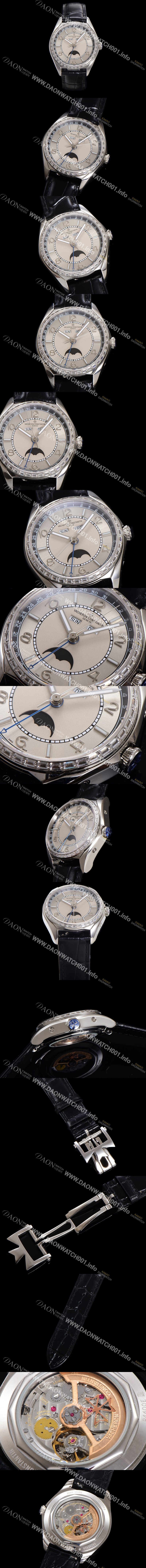 레플리카 [바쉐론 콘스탄틴] 남성용 피프티식스 컴플리트 캘린더 Ref.4600E 오토매틱 2460 QCL/1 타입 40mm 그레이 다이얼 vac1152