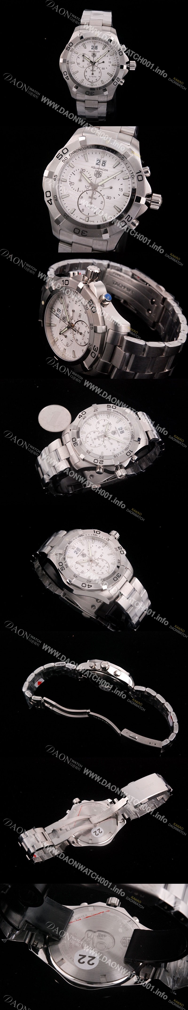 레플리카 [태그호이어] 남성용 아쿠아레이서 쿼츠 크로노그래프 TAG4201