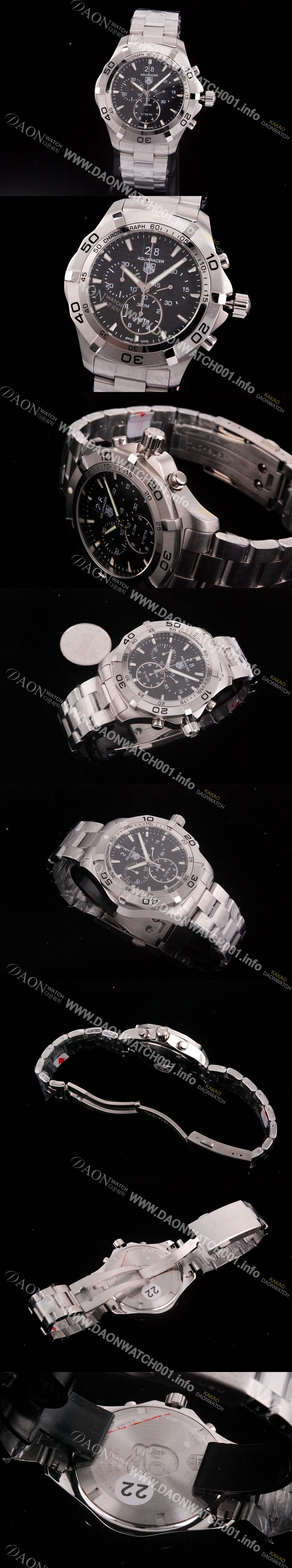 레플리카 [태그호이어] 남성용 아쿠아레이서 쿼츠 크로노그래프 TAG4200