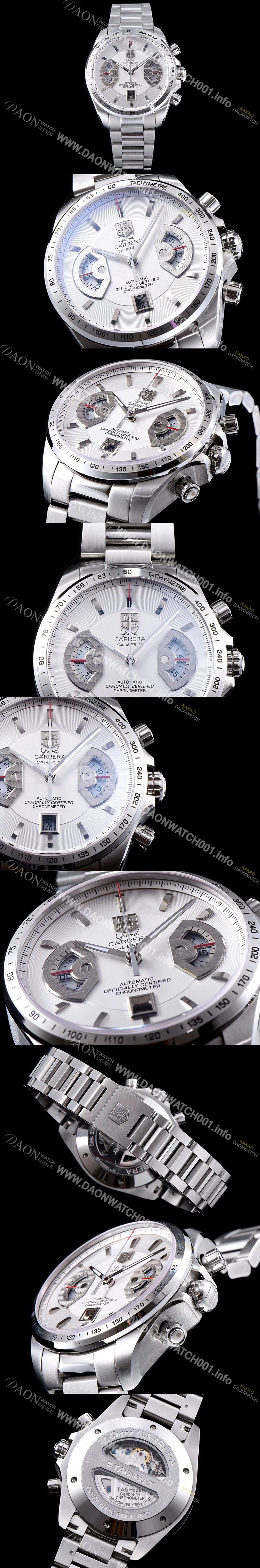 레플리카 [태그호이어] 남성용 그렌드 카레라 칼리버 17 ASIA 7750 오토매틱 wa TAG4241