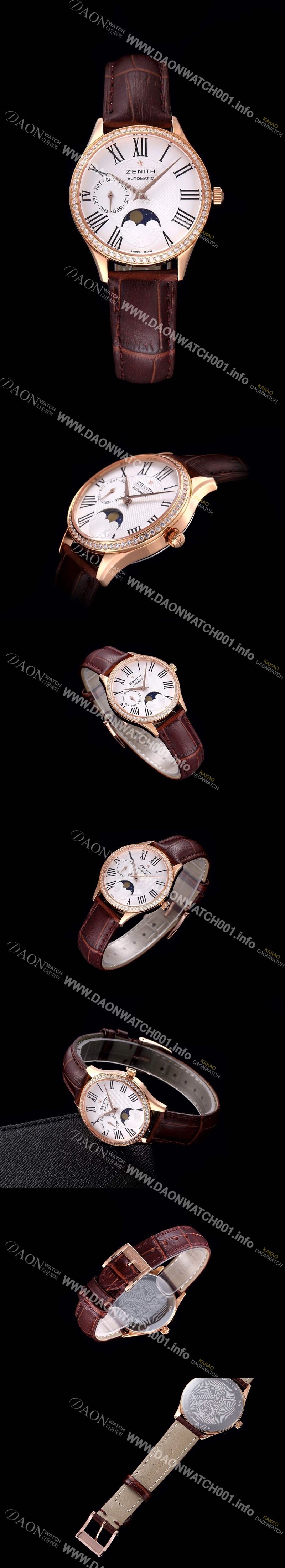 레플리카 [제니스] 남성용 22.2310.69281.C709스위스 쿼츠 로즈골드 화이트 다이얼 ZEN040