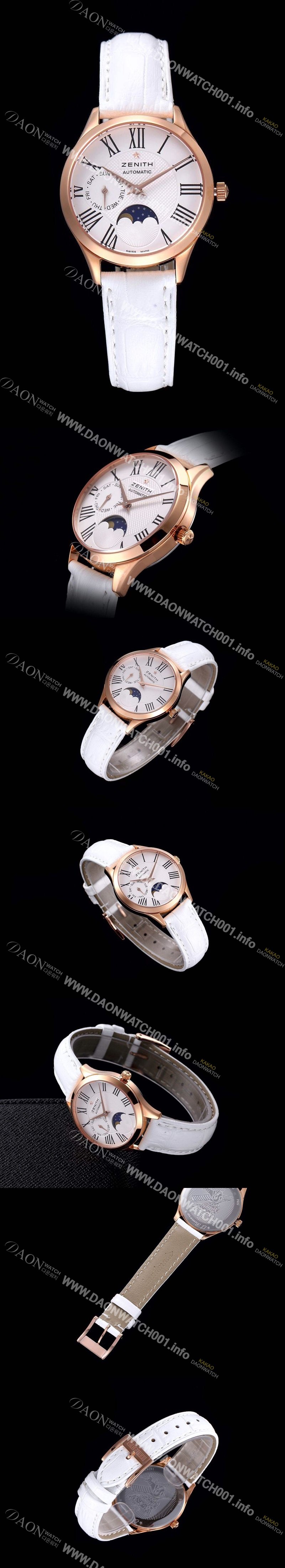 레플리카 [제니스] 남성용 22.2310.69281.C709스위스 쿼츠 로즈골드 화이트 다이얼 ZEN041